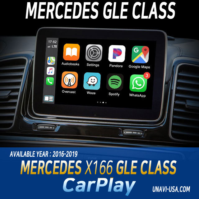 Memorial Day Sale | Apple CarPlay for 2016-2019 Mercedes Benz GLE Class | Wireless & Wired | CarPlay & Android Auto Upgrade Module / Adapter