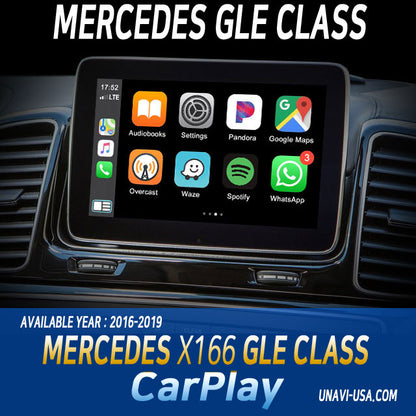 Indigenous Peoples' Day Sale : Apple CarPlay for 2016-2019 Mercedes Benz GLE Class | Wireless & Wired | CarPlay & Android Auto Upgrade Module / Adapter
