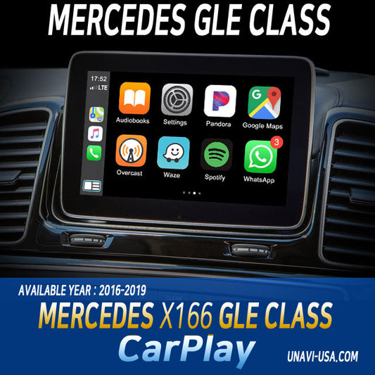 Easter Sale: Apple CarPlay for 2016-2019 Mercedes Benz GLE Class | Wireless & Wired | CarPlay & Android Auto Upgrade Module / Adapter