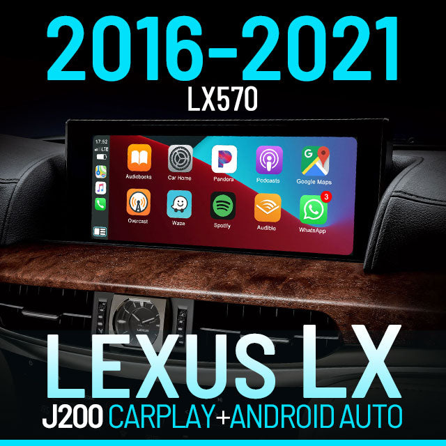 Easter Sale: Apple CarPlay for 2016-2021 LEXUS LX | Wireless & Wired | CarPlay & Android Auto Upgrade Module / Adapter