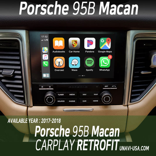 Memorial Day Sale: Apple CarPlay for Porsche Macan (95B) 2014-2018 | Wireless & Wired | CarPlay & Android Auto module upgrade