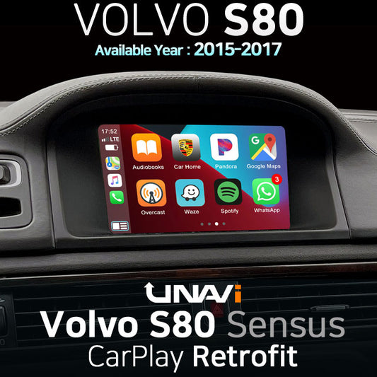 Memorial Day Sale: Apple CarPlay for 2015-2017 Volvo S80 | Wireless & Wired | CarPlay & Android Auto Upgrade Module / Adapter