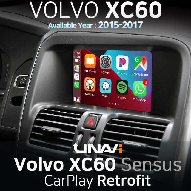 Columbus Day Sale : Apple CarPlay for 2015-2017 Volvo XC60 | Wireless & Wired | CarPlay & Android Auto Upgrade Module / Adapter